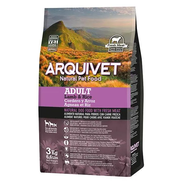 Alimento Super Premium de Cordero y Arroz (carne fresca)