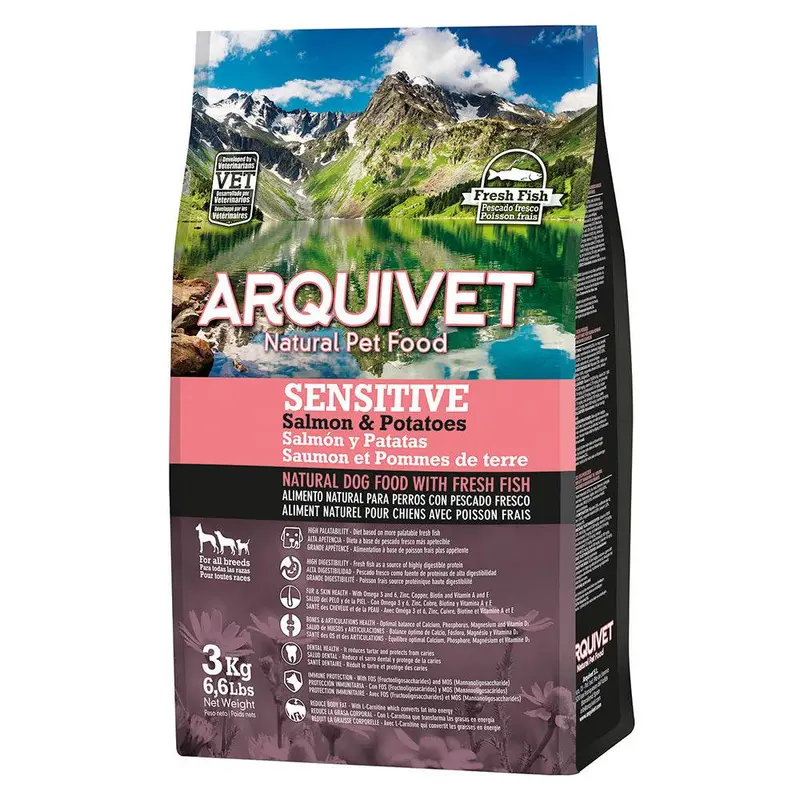 Alimento Super Premium Sensitive de Salmón y Patata (pescado fresco)