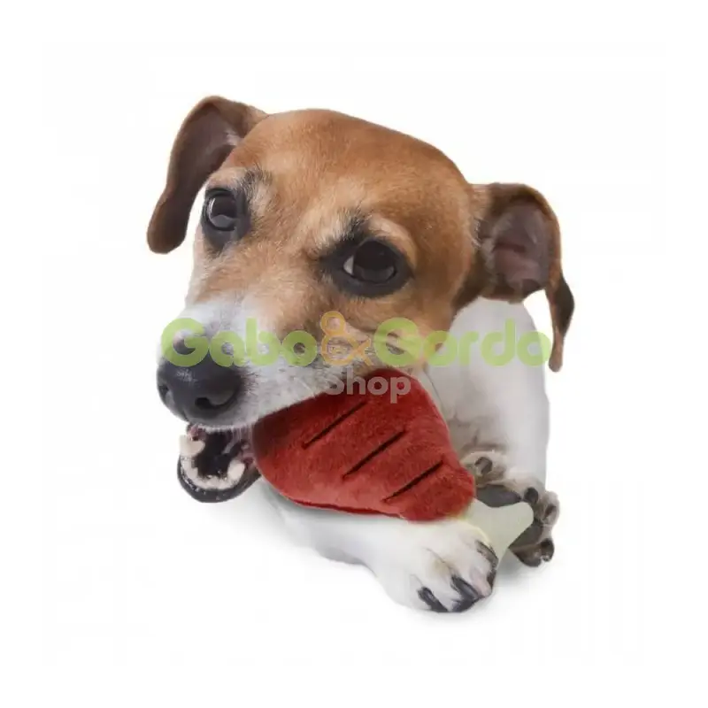 🍖🔥 All For Paws BBQ Grillers Pata de Jamón 19 cm | Peluche para Perros