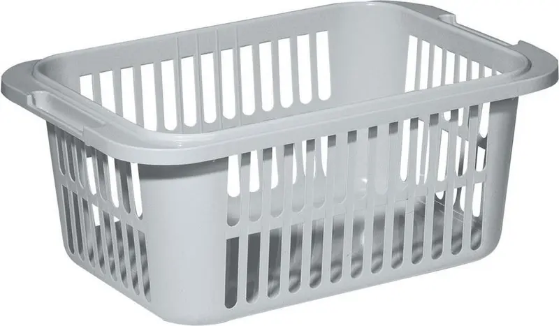 Allibert lingo wasmand 55 liter - grijs