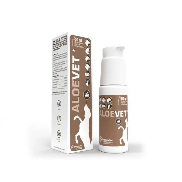 ALOEVET 50 ml – Gel Calmante y Regenerador para Perros y Gatos
