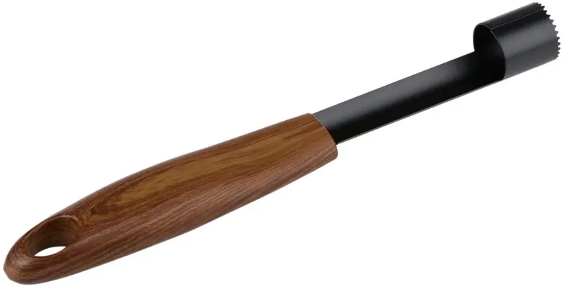 Alpina appelboor 19 cm zwart rvs houten handvat voor klokhuis verwijderen