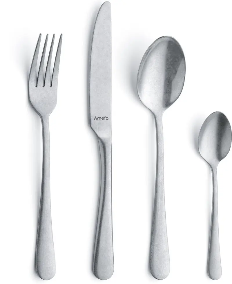 Amefa - austin - bestekset - 16-delig - 4 personen - stonewash - zilverkleurig