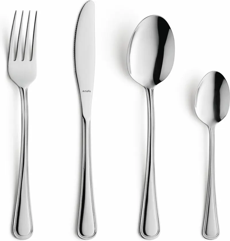 Amefa - bologna - bestekset - 16-delig - 4 personen - zilverkleurig