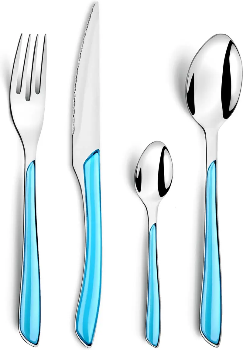 Amefa - eclat - bestekset - 16-delig - 4 personen - hoogglans - lichtblauw