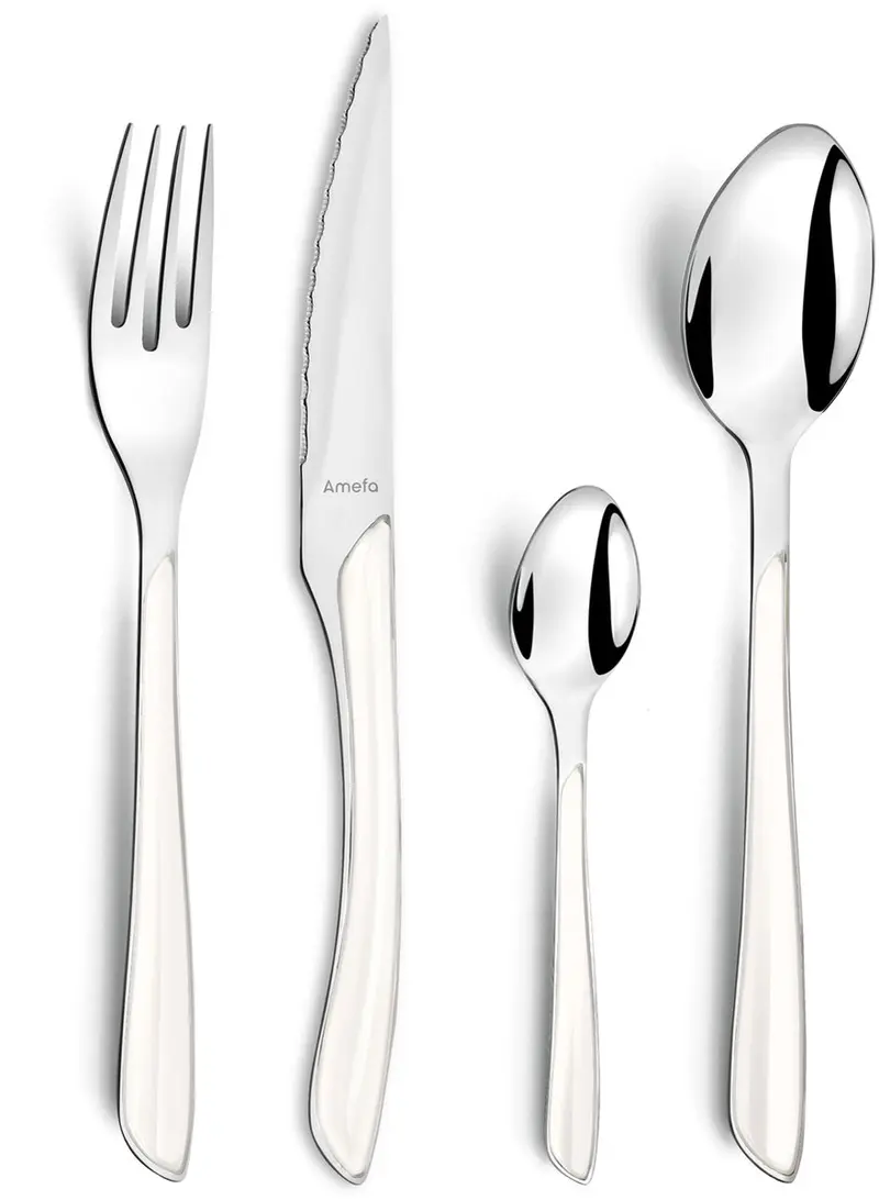 Amefa - eclat - bestekset - 16-delig - 4 personen - hoogglans - zilverkleurig