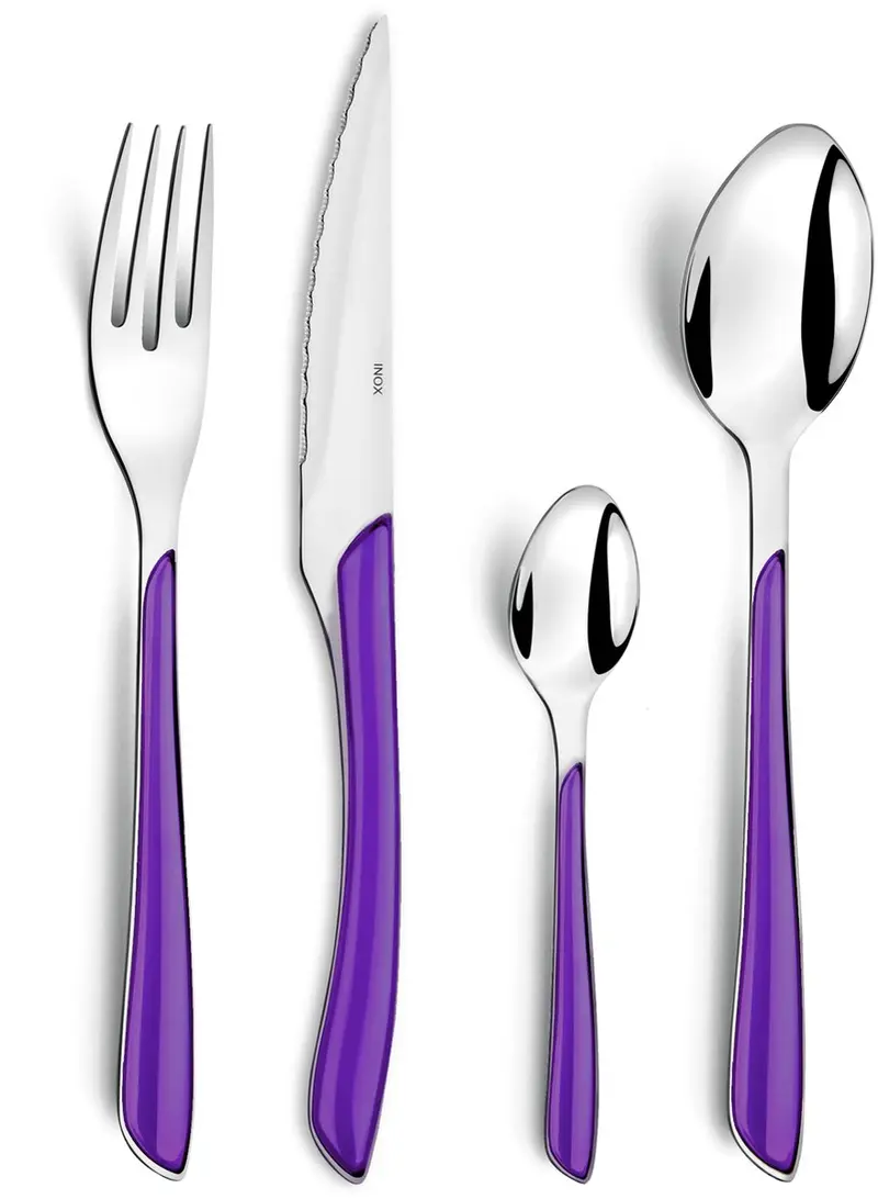 Amefa - eclat - bestekset - 16-delig - 4 personen - hoogglans - zilverkleurig