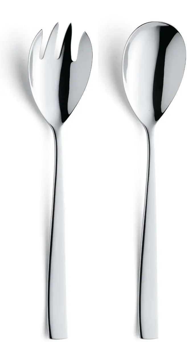 Amefa - martin - saladebestek set - 2-delig - hoogglans - hoogglans - zilverkleurig