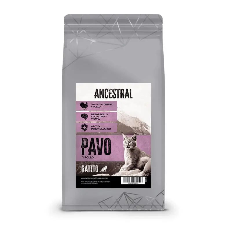 ANCESTRAL - (Gatito) Pavo y Pollo