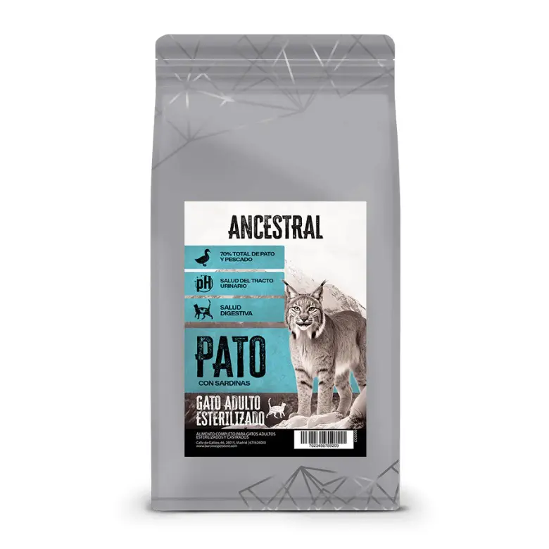 ANCESTRAL - (Gato Esterilizado) Pato con Sardinas