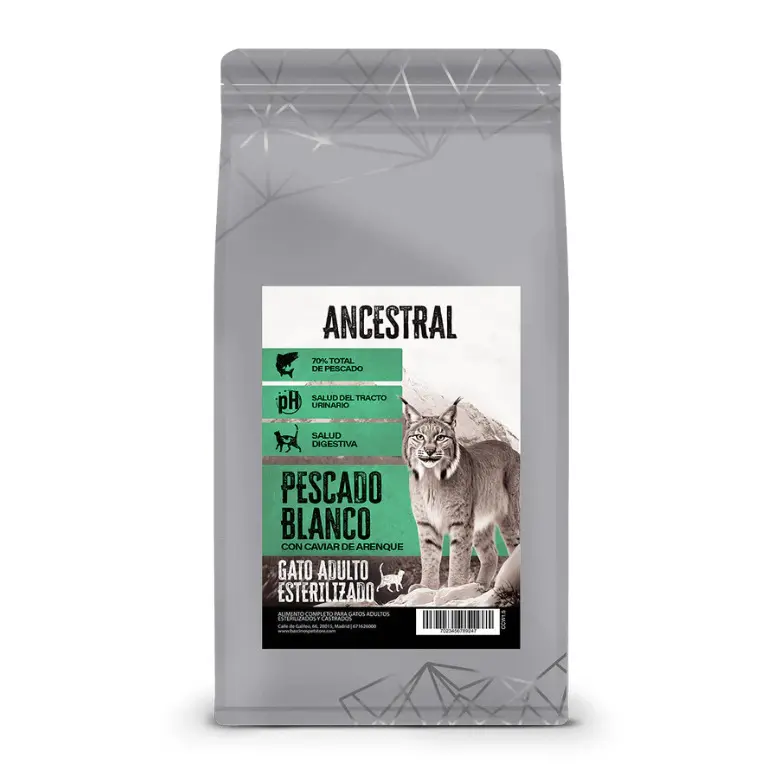ANCESTRAL - (Gato Esterilizado) Pescado Blanco con Caviar