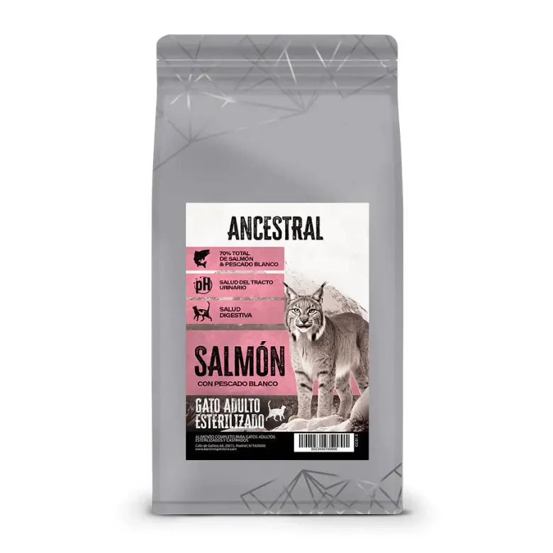 ANCESTRAL - (Gato Esterilizado) Salmón con Pescado Blanco
