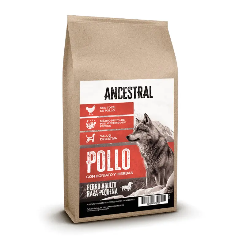 ANCESTRAL - Pollo con Boniato y Hierbas (Bola Mini) 2kg