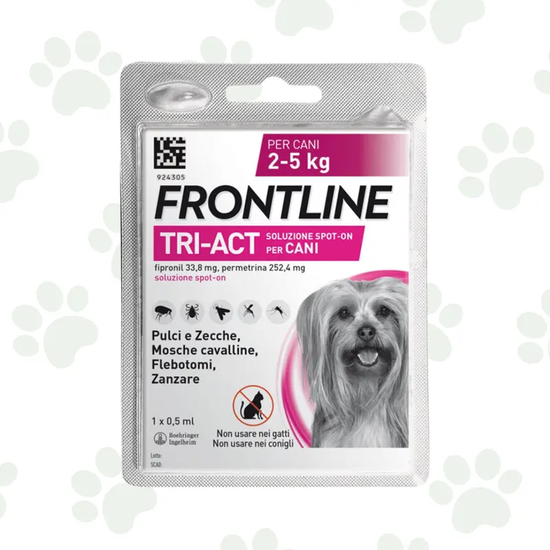 Antiparassitario Frontline TriAct Monodose per Cani 2-5kg