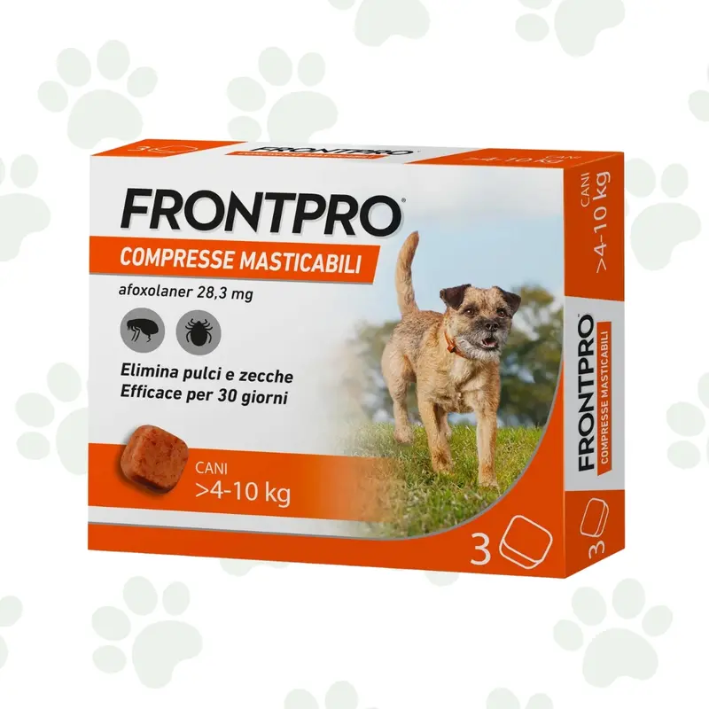 Antiparassitario in Compresse Masticabili FrontPro Cani 4-10kg