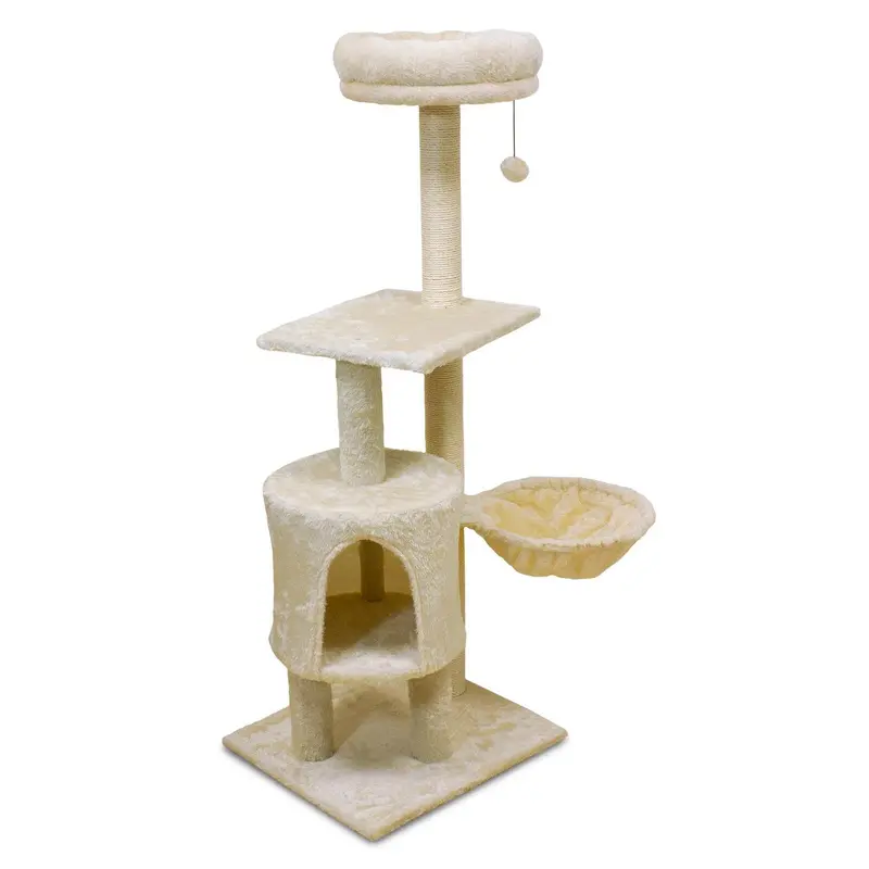 Árbol - Rascador con cama extraíble “Ice” - 45 x 40 x 117 cm