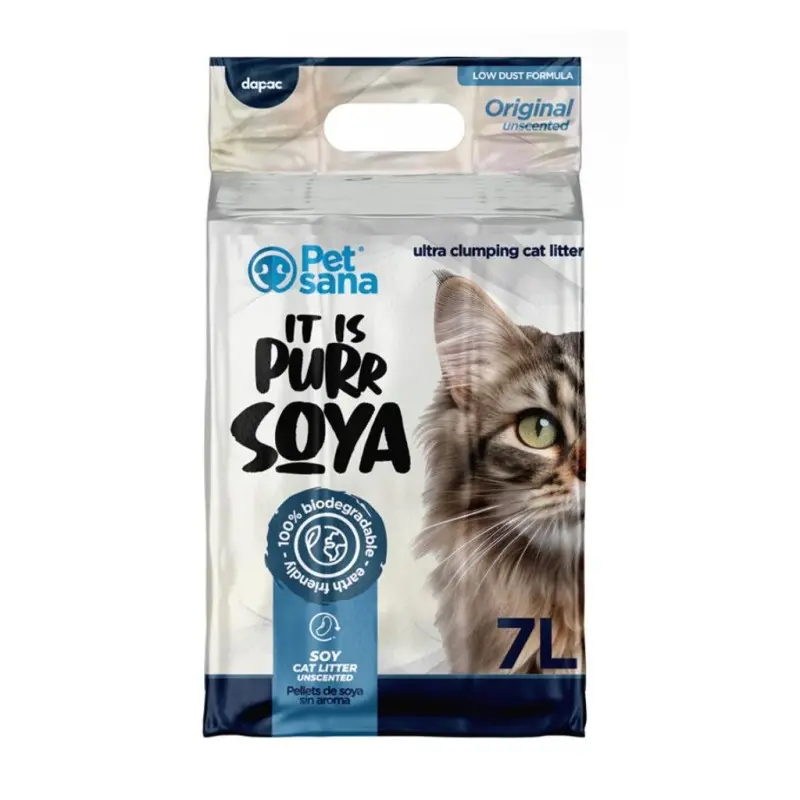Arena Aglomerante Petsana Pure Soya SIN Perfume - 7L