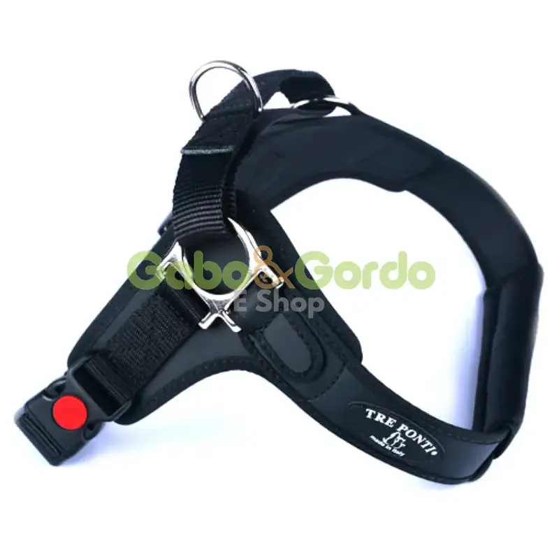 Arnés Forza Negro para Mascotas de TRE PONTI | Últimas Unidades en Stock