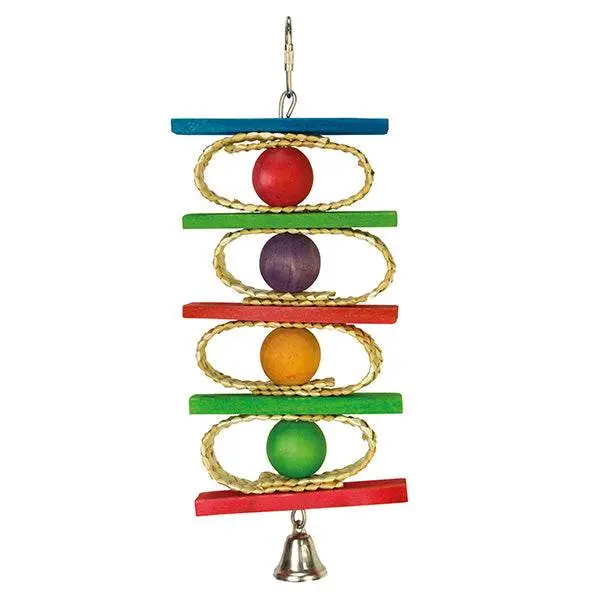 Aros, bolas de colores y campana- 10 x 25 cm