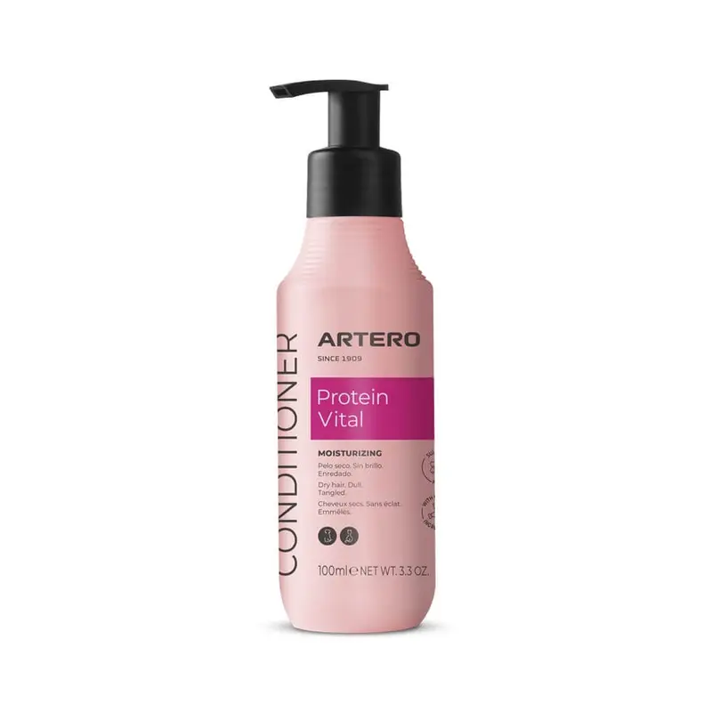 Artero Acondicionador Protein Vital 100 ml | 650 ml – Desenreda, Hidrata y Da Brillo al Pelo de Perros y Gatos