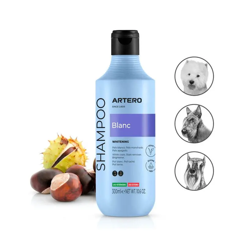 Artero Champú Blanc 300 ml | Pelo blanco, negro y gris más brillante
