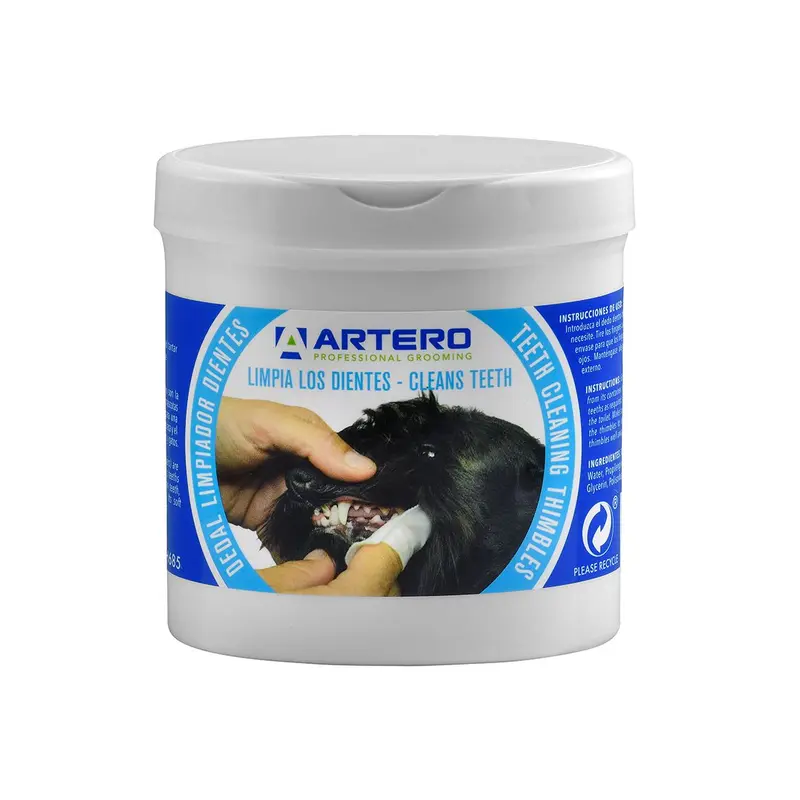 🦷 Artero Dedal Limpiador de Dientes para Perros y Gatos – Pack 50 uds
