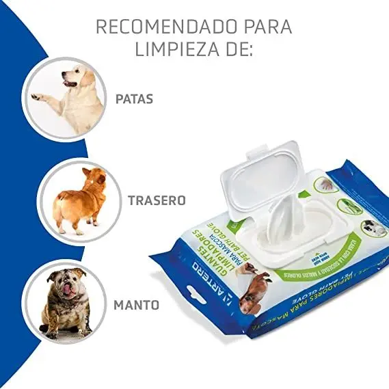 🧤 Artero Guantes Limpiadores para Mascotas | Higiene rápida y eficaz para perros y gatos