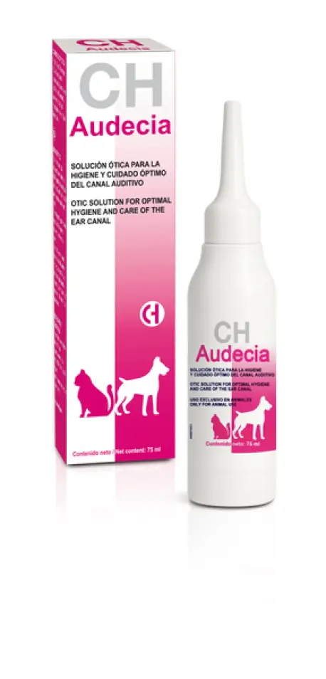 Audecia Solución Ótica 75 ml – Limpieza y Cuidado del Oído para Perros y Gatos