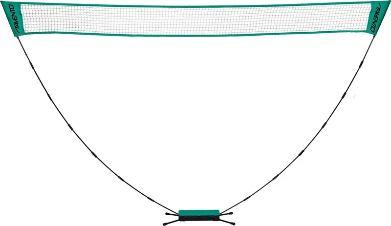Avento badmintonnet in box - groen zwart - net 270 x 23 cm - hoogte 150 cm - compact en lichtgewicht