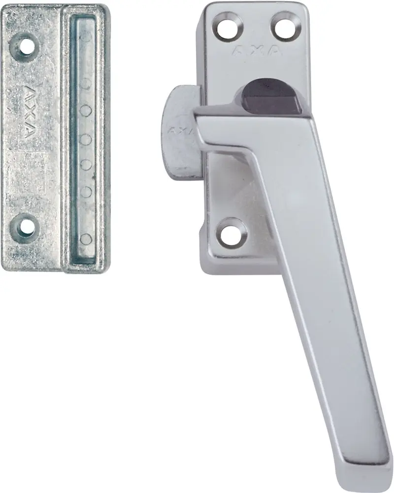 Axa raamsluiting - 3308 - raamkruk - afsluitbaar met knop - rechts naar buiten draaiend - aluminium