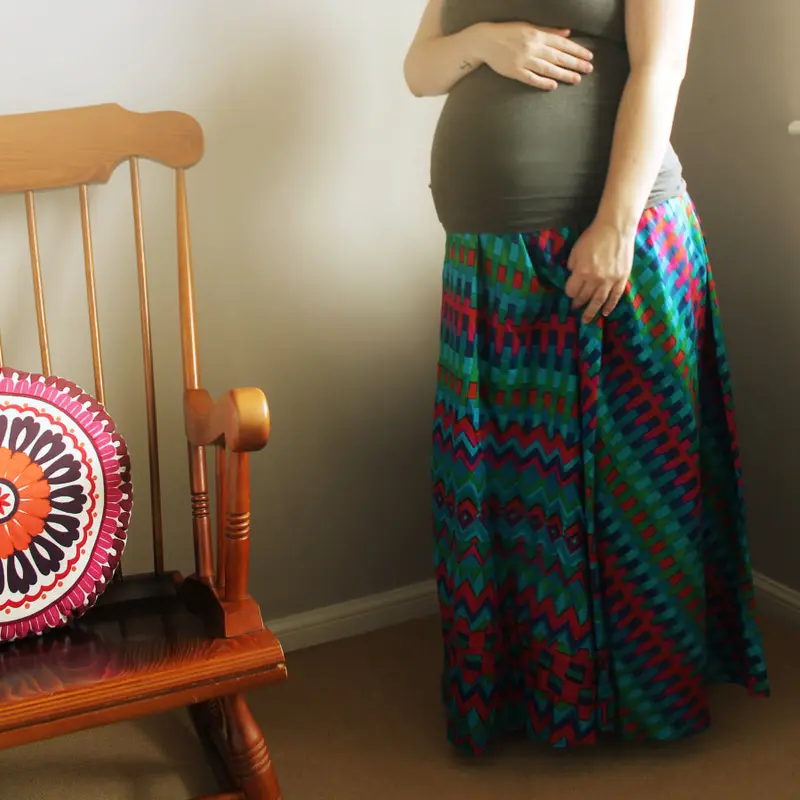 Aztec Maternity Skirt