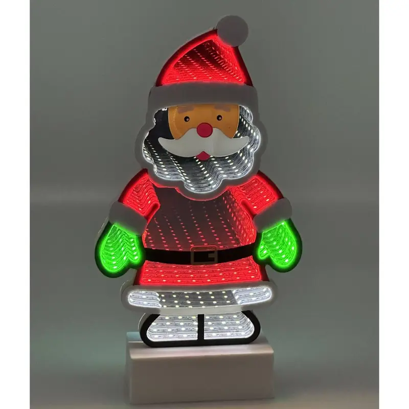 Babbo Natale luminoso effetto infinity