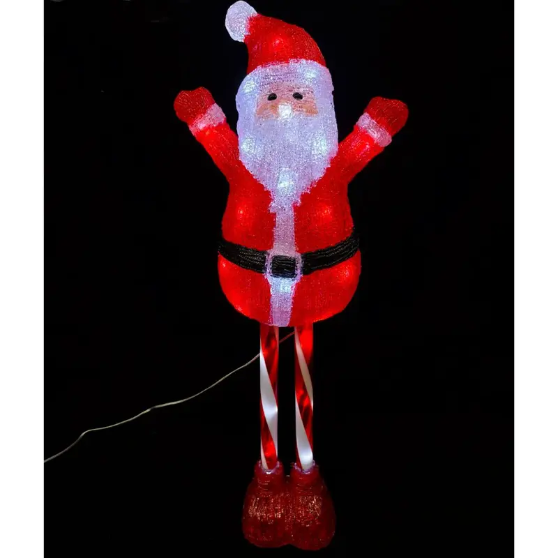 Babbo Natale luminoso in acrilico per interni