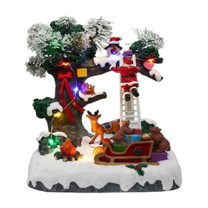 Babbo Natale sull'Albero - Figure in miniatura per il Natale