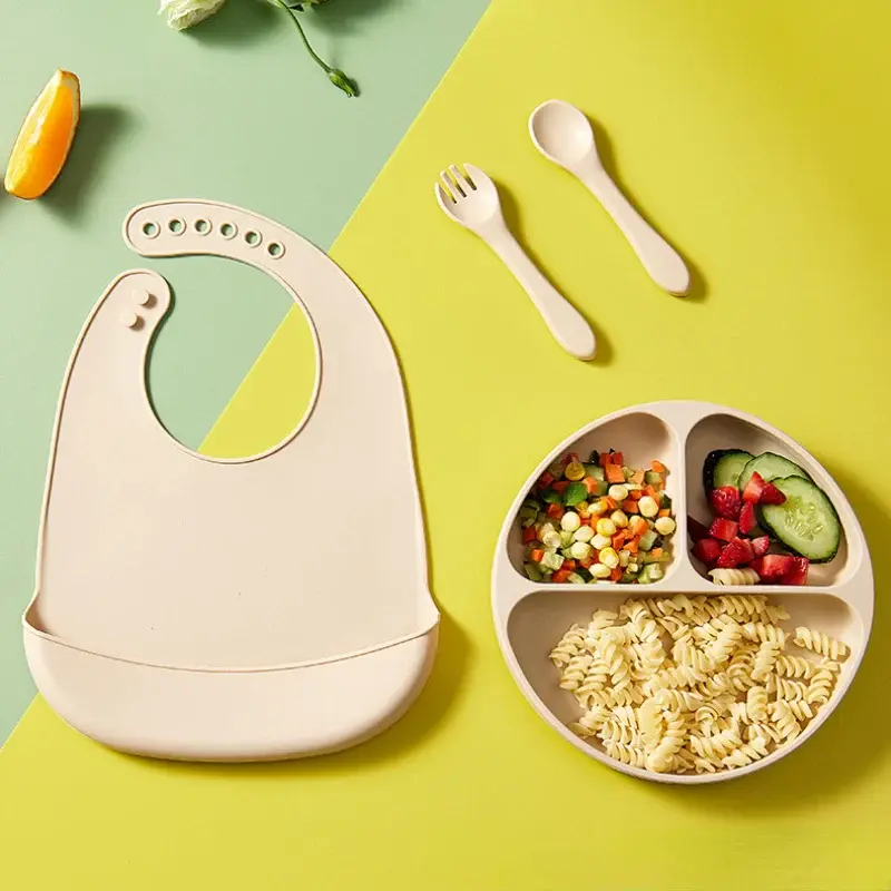 Baby Silicone Bib with Pocket