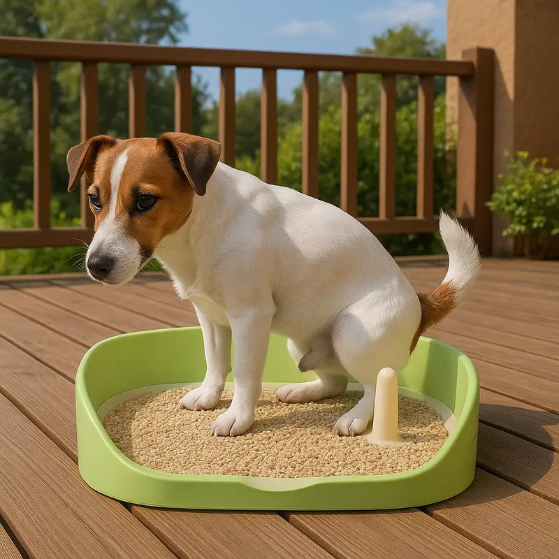 Bac à litière pour chien