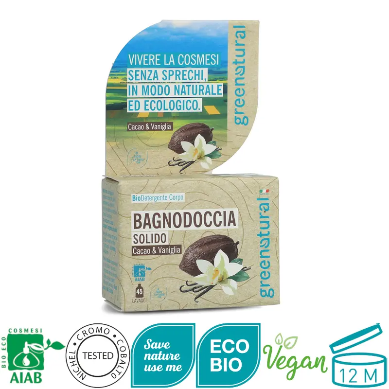 Bagnodoccia Bio Cacao Vaniglia - Bagnodoccia solido