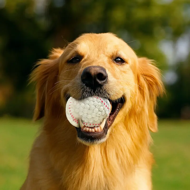 Balle de baseball rebondissante pour chien
