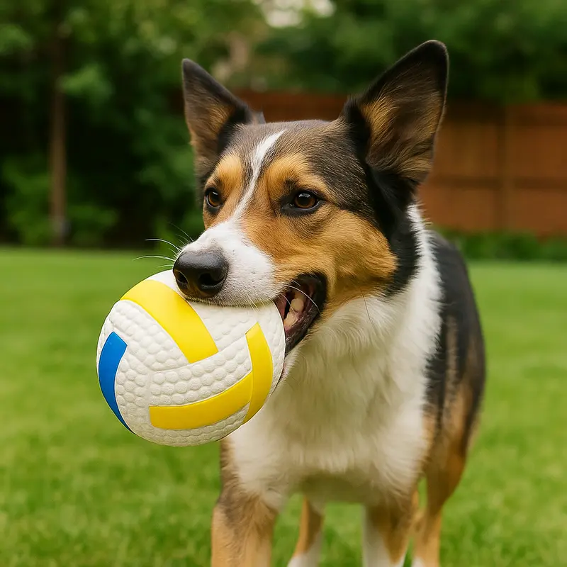 Balle de volley rebondissante pour chien
