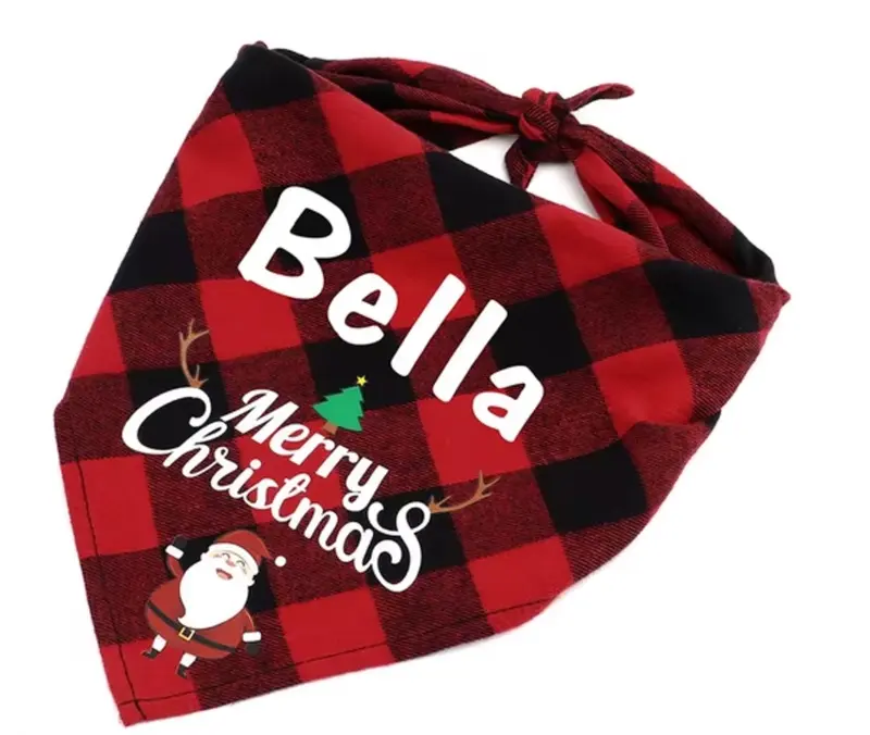 Bandana chien noël personnalisé - Animal Lovers