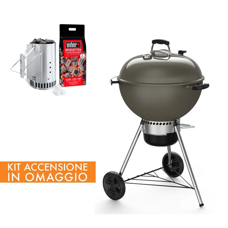 BARBECUE A CARBONE WEBER MASTER TOUCH CON KIT ACCENSIONE