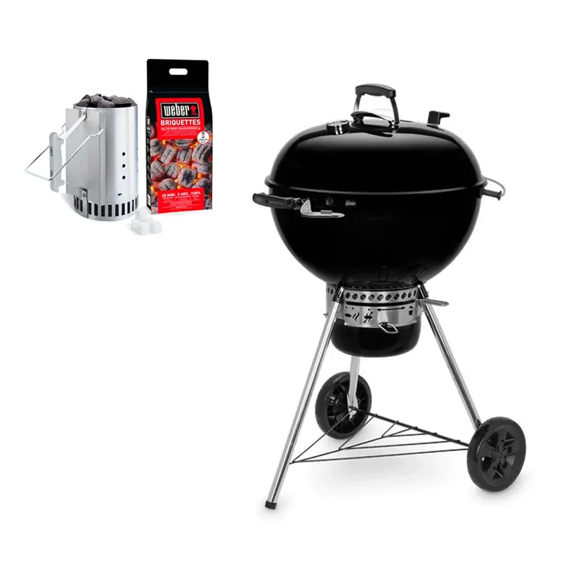 BARBECUE A CARBONE WEBER MASTER TOUCH CON KIT ACCENSIONE