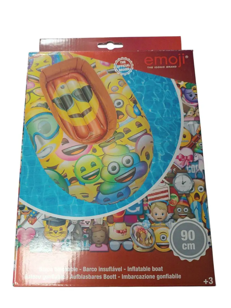 Barca Hinchable con Emojis Saica - 90cm