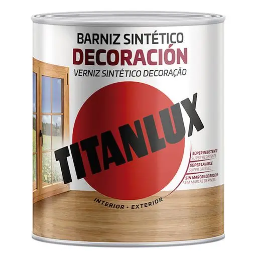 Barniz Sintético Incoloro Satinado Titanlux - 750ml