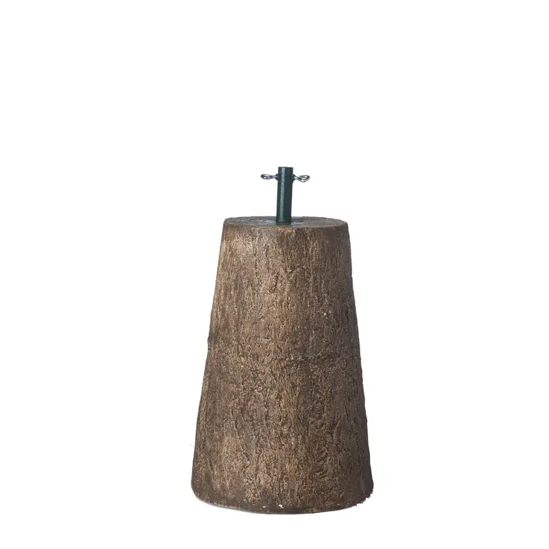 Base Albero di Natale effetto Tronco di Legno in Polyresina