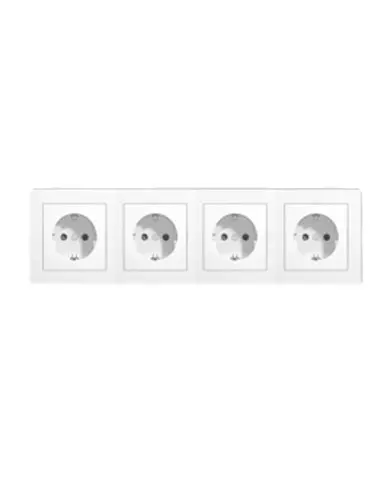 Base Cuadruple de Enchufe Schuko ExtraStar