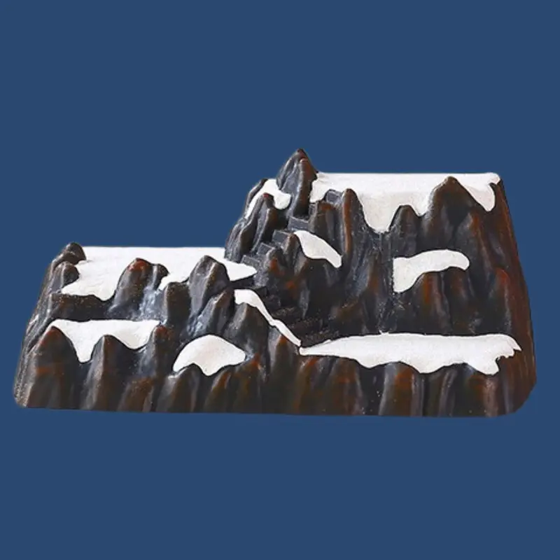 Base montagna innevata 31,5x19,5x14,5 cm per villaggi natalizi