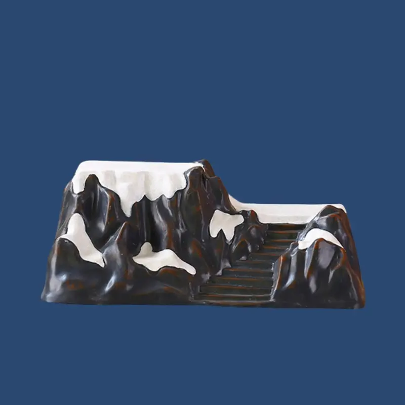 Base montagna innevata 45x26x18 cm per villaggi natalizi