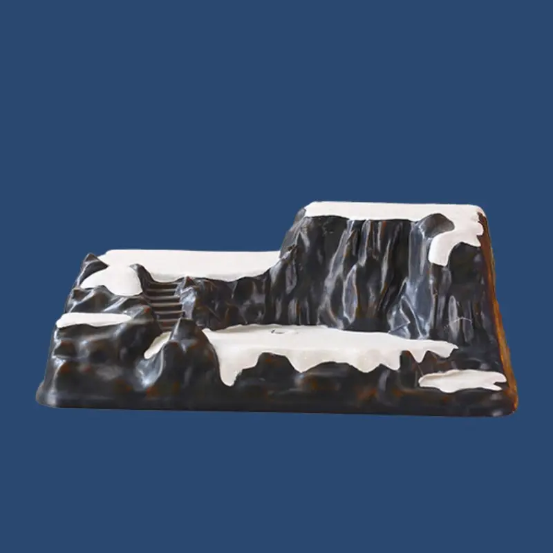 Base montagna innevata 55x40x20,5 cm per villaggi natalizi
