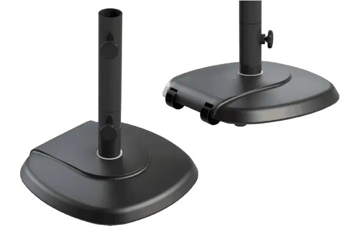 Base per ombrellone in cemento con ruote da 28 kg